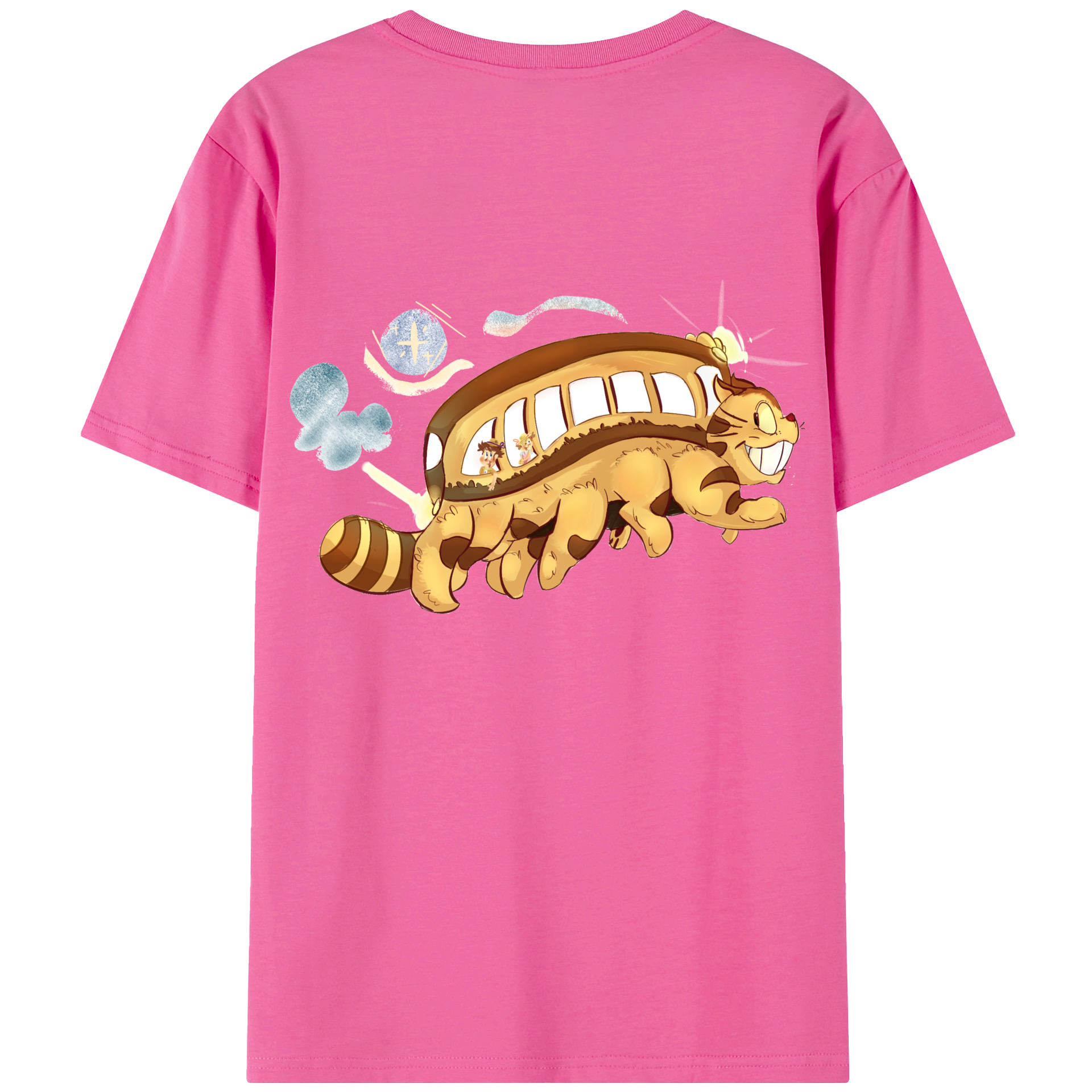 （画像用） となりのトトロ 草壁メイ 草壁サツキ My Neighbor Totoro Satsuki Kusakabe Mei Kusakabe レディース半袖Tシャツ(バックプリント)